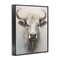 Stupell Industries Centered White Cattle Framed Giclee Wall Art Design by Arlington Prints